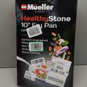 Mueller Frying Pan, Heavy Duty German Stone Coating Non Stick Frying Pans, No PFOA or APEO, Paella Pan, Dishwasher and Oven Safe, Even Heat Distribution, Cool Stainless Steel Handle, Light Grey (10 Inch)