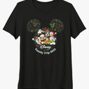 Disney Mickey & Friends Holiday Fireworks Family Trip 2025 Premium Tri-Blend T-Shirt Size Small