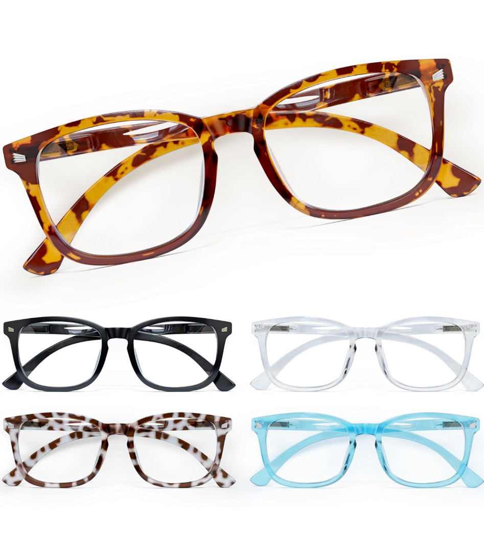CCVOO Reading Glasses for Women/Men, Eyeglasses, Blue Light Readers for Women/Men, Computer Eye Glasses, Cheaters
