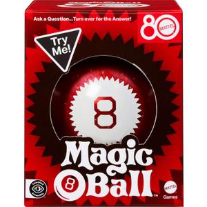 Mattel Games Magic 8 Ball Mattel 80th Anniversary Edition Novelty Game for Kids, Fortune-Telling Toy for Family Nights, Game Nights, Travel, Camping & Parties. (Small)