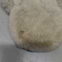 KIDMI 100% Genuine Leather Slippers for Women Fuzzy Winter Scuff House Shoes Cozy Warm Slip on Bedroom Slippers Indoor Outdoor,Chestnut 39 (size 8-8.5)