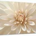 Trogonup Large Floral Canvas Wall Art for Living Room Modern White Gold Flower Botanical Landscape Artwork for Teen Girl’s Room Bedroom Office Kitchen 20x40 Inch