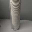 LITOPAK 400 Pack 8 oz Disposable Paper Coffee Cups, White Paper Hot Coffee Cups for Party, Picnic, Travel, and Events