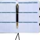 2026 Planner Journal with Yearly, Monthly, Weekly & Daliy Plan Pages, 24 Lined and 24 Dotted Pages, 8.5" x 5.75" Medium A5 Size (Black without pen)