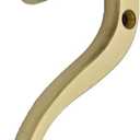 QCAA Traditional Heavy Solid Brass House Number 2, 4", Polished Brass Lacquered, 1 Pack, Made in Taiwan