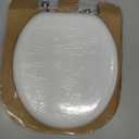 Bemis Mfg Mayfair Toilet Seat Rnd Wh/Chrm