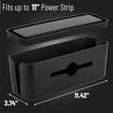 Bates- Cable Management Box, Small, Cable Organizer Box, Cord Organizer Box, Cable Box Organizer, Cord Management Box, Cord Hider Box, Cord Box for Wires on Floor, Power Strip Cover Box Baby Proof