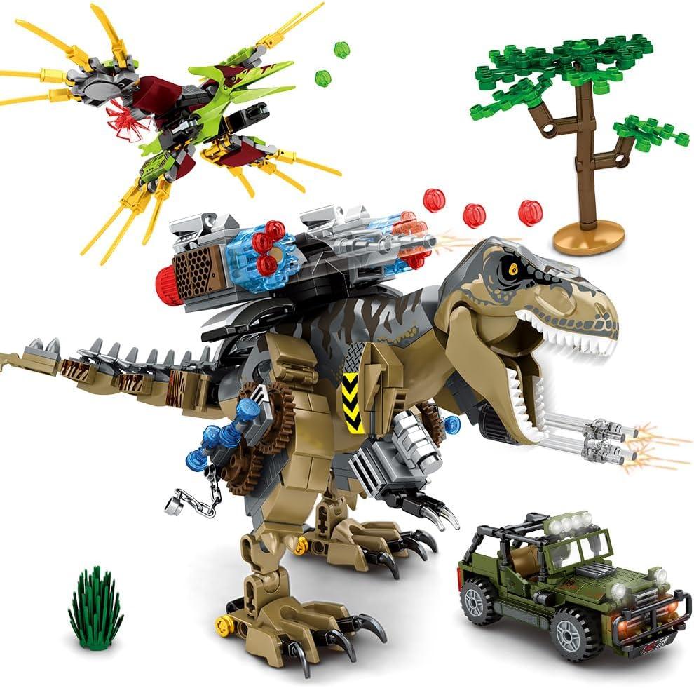Mesiondy Building Blocks Toys Sets 725 Pcs for Age 6 8 9 10 11 12 13 14 Years, Dinosaur Park World,Birthday Gifts for Boys and Girls