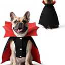 CuteBone Dog Halloween Costumes for Small, Medium, Large Dogs Vampire Pet Cosplay Outfits | Cute Puppy Costume for Halloween Party, Dress-Up, Photo Shoots GBZ04SMALL