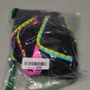 ZAFUL Women's High Waisted Bikini Sets Tummy Control Swim Skirt Color Block String Swimsuit Curvy Bathing Suits, Size S (Black)