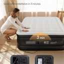 Airefina Air Mattress Queen with Built in Pump, 18'' Inflatable Blow Up Bed, Standard Height 18" Queen