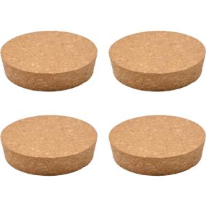 INCREWAY Tapered Cork Stoppers, 4PCS Conical Wooden Wine Bottle Stopper Cork Plugs Replacement Corks for Wine Bottle Glass Bottle Jars, 91 * 85 * 20mm