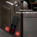 Spy Camera Detector, Hidden Camera GPS Tracker Detector, 7 in 1 Bug Sweeping Device with Vibration Sound Alarm, Hidden Devices Finder, Best for Travel, Car, Office, Hotel, Bath (Black)