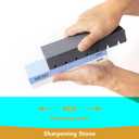 Flattening Stone Set, Two Sharpening Stones Flattener, Grit 180 Black & 320 White Whetstone - Fixer with Grooves for Repair any wet stone