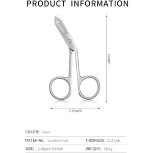 Professional Scissor Tweezers - 3Cr13 Stainless Steel Tweezers with Handles, Larger Grabbing Surface Area, Precision Eyebrow Tweezers for Women and Men Facial Hair