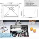 Stainless Steel Undermount Laundry Room Sink-VASOYO 24x19x13 Undermount Laundry Sink Stainless Steel 16 Gauge Single Bowl Deep Under Mount Kitchen Utility Sinks Outdoor Basin
