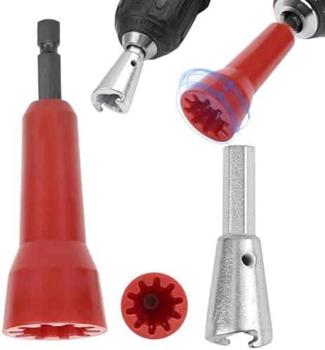 Set of 2 Pack, Wire Twister Tool for Drill, Wire Nut Twister, Wire Twister Tool Set, Electrical Wire Twister for Drill with 1/4"" Chuck for Electrician or DIY