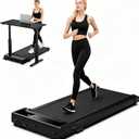 Walking Pad Treadmill for Home - Under Desk Walking and Running with Remote Control Portable Electric Machine Adjustable Slim Compact with 0.6-4.0MPH Modes Max up 265 Lbs for Home Office Upgrade