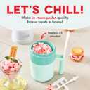 Dash My Pint Ice Cream Maker - Compact & Convenient Single-Serving Ice Cream Maker - Makes Gelato, Sorbet & Frozen Yogurt - 1.6 Cups, Aqua