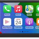 Double Din Car Stereo A-pple Carplay Radio Screen for Car Audio Receivers, Bluetooth Car Play Android Auto 7" Touchscreen, Car Radio Support Bluetooth, Mirror Link, FM, Type-C