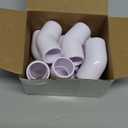 1" 45 Degree PVC Elbow Fitting, Furniture Grade 2 Way Right Angle Elbow Side Outlet, PVC Corner Fittings for DIY Building Furniture Greenhouse Shed Pipe Fittings Tent Connection (Pack of 8) (White)