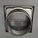Cenipar 6'' Metal Dryer Vent Cover 304 Stainless Steel Outside Vent Cover with Moving Lamellae(6-inch) Dryer Vent Cover for Easy Installation
