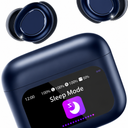 ZYHKON Sleep Earbuds Bluetooth 5.4 in Ear Touch Screen Sleep Headphones, Small Design Mini Sleep Earbuds for Side Sleepers with Sleep Mode, Royal Blue