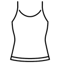 MEROKEETY Women’s Ribbed Sleeveless Tank Top – Blue, Size XL