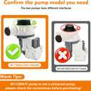 W11399437 W11259498 Washer Drain Pump (OEM) Compatible with Whirlpool WTW5000DW3 WTW5010LW0 WTW5105HW1 WTW5057LW0, PS12731241 Pump Compatible with Maytag MVW4505MW1 MVW5430MW0 MVWC565FW3 MVW6200KW1