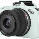 Rieibi EOSR50 EOS R50 Case, Soft Silicone Protective Case for Canon EOS R50 EOSR50 Vlogging Camera, Lightweight EOS R50 Camera Case Cover Grip Body Skin - Light Green