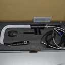 Matte Black Stainless Steel Kitchen Sink Faucet with Pull Down Sprayer Single Lever, Commercial Utility Stainless Steel Kitchen Faucets, for Sink 1 or 3 Hole Modern Kitchen Bar Sink