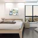 Fall Canvas Wall Art - Eucalyptus Leaf Thanksgiving Pumpkin Patch - Modern Wall Decor Gallery Canvas Wraps Giclee Print Stretched and Framed Ready to Hang - 12" x 16" (Sky Blue White)