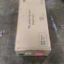 Nathan James Beacon Bohemian Boucle Bar Stool, Upholstered Bar Stool or Island Chairs for Kitchen, Seagrass Counter Height Stool with Back and Solid Wood Legs, Cream Boucle/Dark Brown