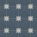 INNO STCIEKRS 16-Sheet Peel and Stick Floor and Wall Tile for Bathroom Kitchen, 9" x 9" Blue Flower SPC Self-Adhesive Vinyl Flooring Patterned Groutable Backsplash Tile, Covers 9.12 Sq Ft.