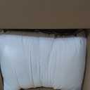 Serta Hotel Collection Bed Pillows Queen/Standard Size Set of 2, 400 Thread Count 100% Cotton Cover, Medium Soft, Support Gusseted Down Alternative Pillow for Back, Stomach or Side Sleepers, 18" x 26"