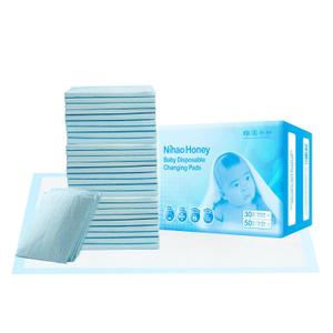 Disposable Changing Pads for Baby, 30 Pack Portable Diaper Changing Pad Liner, Baby Changing Pad Waterproof Underpads Changing Table Pads Leak-Proof Breathable (Blue, 18x24 Inch)