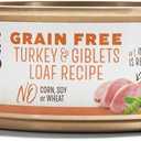 Whole Paws, Grain-Free Wet Cat Food, Turkey & Giblets Loaf Recipe, 5.5 Ounce (EXP 04/26/28)