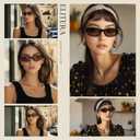 Retro Polarized Sunglasses for Womens Men - Trendy Sunnies UV Protection Lightweight Vintage Sun Glasses