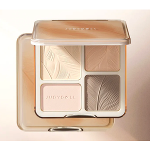 JUDYDOLL Highlight & Contour Palette, All-in-One Matte Highlighter Contour Compact, Blendable Face Makeup for Beginners (#05)