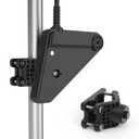 Koroao Adjustable Pole Clamp Transducer Mount Compatible with Lowrance Eagle Eye 9 - for 20-50mm Fits Round Pole , Easy Installation - Sturdy and Durable (Black)