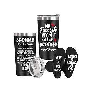 My Favorite People Call Me Brother Funny Stainless Steel Insulated Tumbler