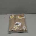 Creative Co-Op Cotton Knit Baby Blanket with Printed Flowers, Brown and White