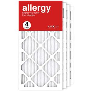 AIRx Filters 12x25x1 Air Filter MERV 11 Pleated HVAC AC Furnace Air Filter, Allergy 4-Pack Made in the USA