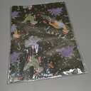 2 x RiukRaiu Dinosaur Christmas Wrapping Paper for Kids Adults - Green Xmas Gift Wrap Santa Hat T-Rex Trees Candy Canes Colorful Flags Stars Snowflakes for Holiday Party - 4 Jumbo Sheets, 40 x 28 Inches Each