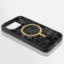 AIGOMARA Magnetic for iPhone 13 Pro Case, Compatible with Magsafe, Glossy Slim Hard PC Back Soft TPU Bumper Protective Shockproof Phone Case, Black