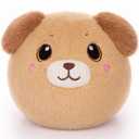 ninazy Biscuit Puffy Puppy Stuffed Animal (12 in) - Stuffed Animal Dog Stuffed Animals - Puppy Plush Dog Plush - Puppys Stuffy Dog Plushies - Funny Plushies Peluches - Plush Toys Stuffy