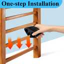 Dorm Bed Ladder Foot Support  Non-Slip Silicone Step Pad for Loft Beds, Dorm Beds, and Bunk Beds, Compatible with 0.77 Inch Round Rails, Fits Most College Dorm Bed Ladders, Protects Your Feet