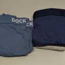 DOCKERS Mens Boxer Briefs Breathable Cotton Underwear for Men Pack of 5 (Medium, Dockers Navy | Oceanview | Heather Navy | B25 Heather Grey | B10 Heather Grey)