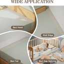 DEEPSHARK Bed Gap Filler,Mattress Gap Crack Filler Between Bed and Wall with Removable Cover,Thick Headboard Gap Filler for KingBeige-King-78 * 2 * 12in