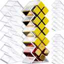 4 Pack Acrylic Lipstick Holder Organizer 64 Slots Clear Lip Gloss Holder Organizers Stackable Fish Shape Lipsticks Tower Lipstick Case Display Stand Storage Box for Makeup Cosmetic Vanity Drawer